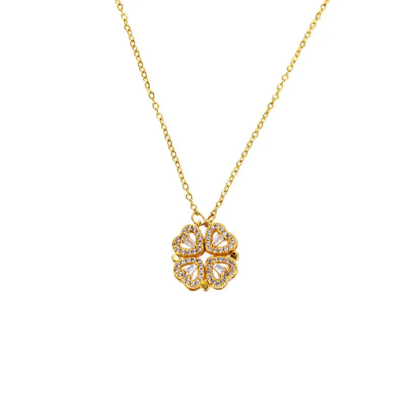 COLLAR TRÉBOL CORAZÓN