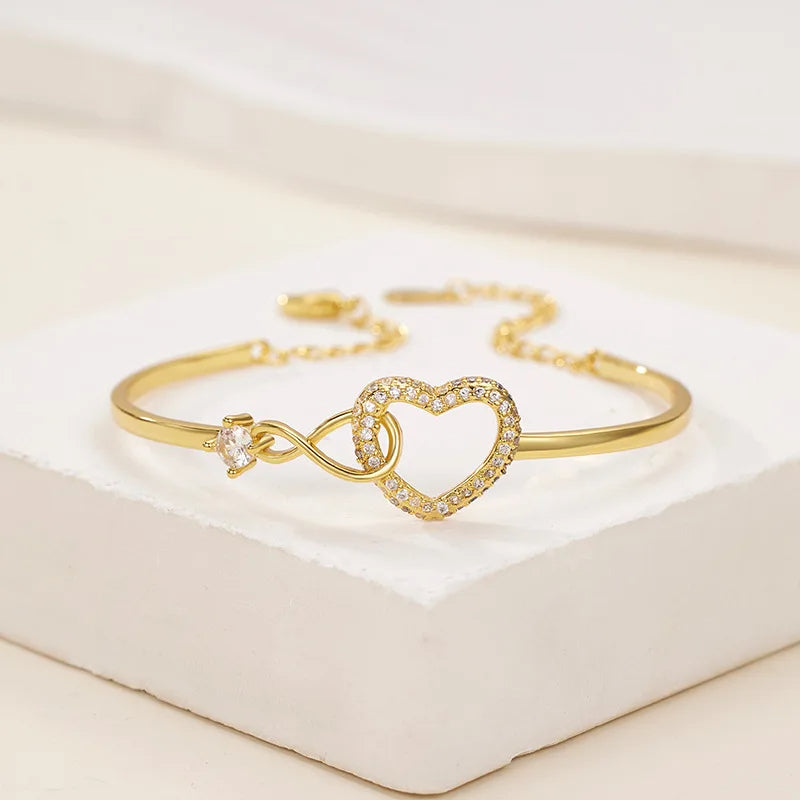 PULSERA CORAZON INFINITO