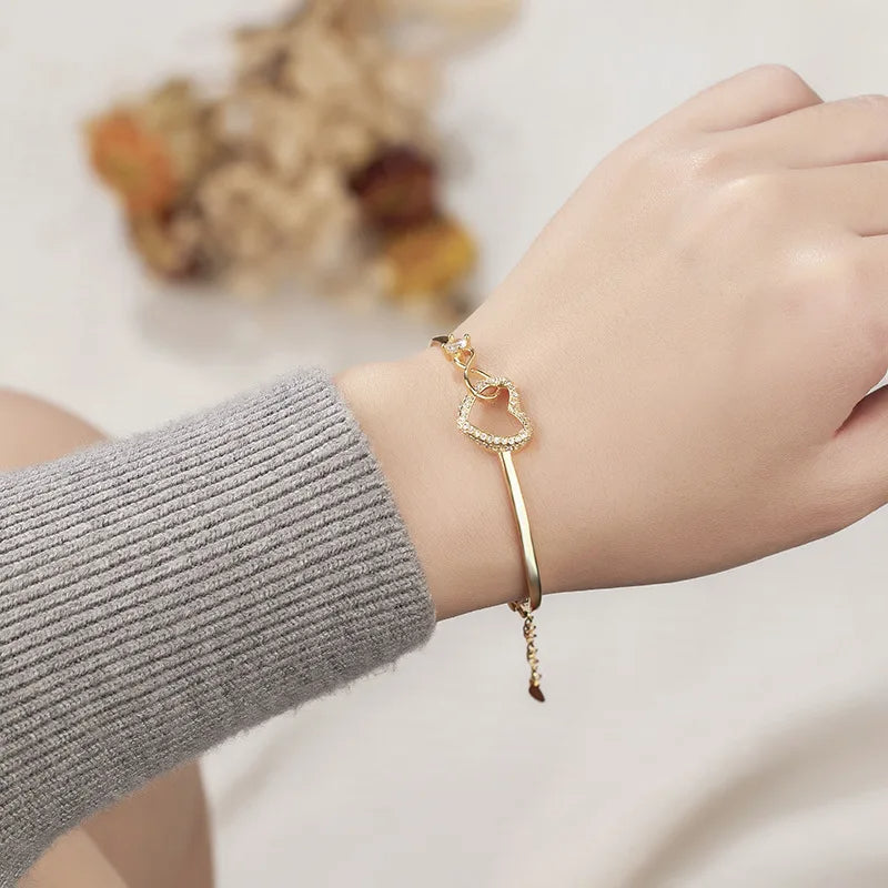 PULSERA CORAZON INFINITO