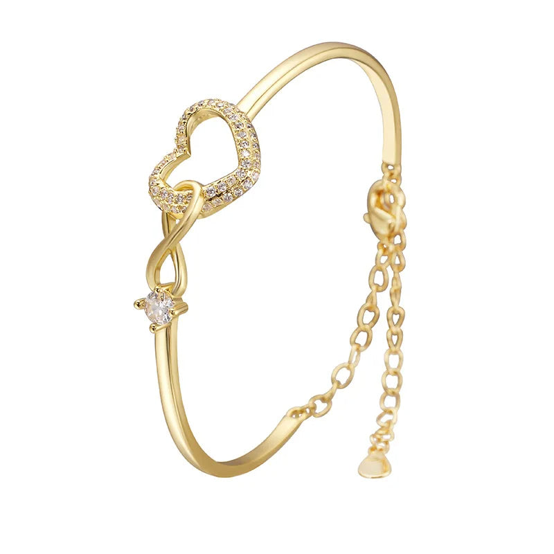 PULSERA CORAZON INFINITO