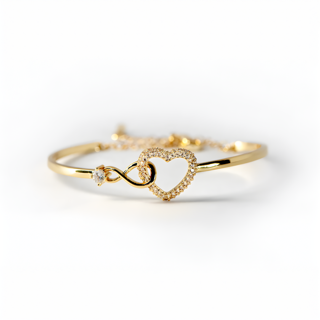 PULSERA CORAZON INFINITO