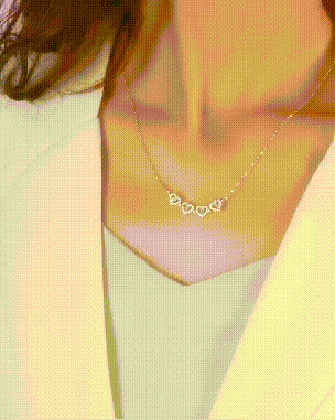 COLLAR TRÉBOL  CORAZÓN