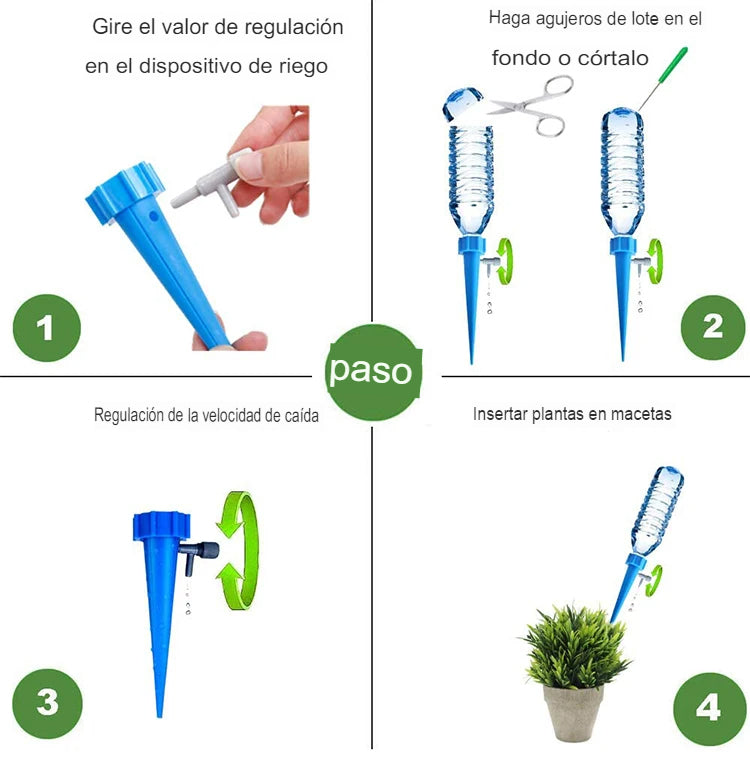 REGADOR AUTOMÁTICO DE PLANTAS JARDÍN X 6