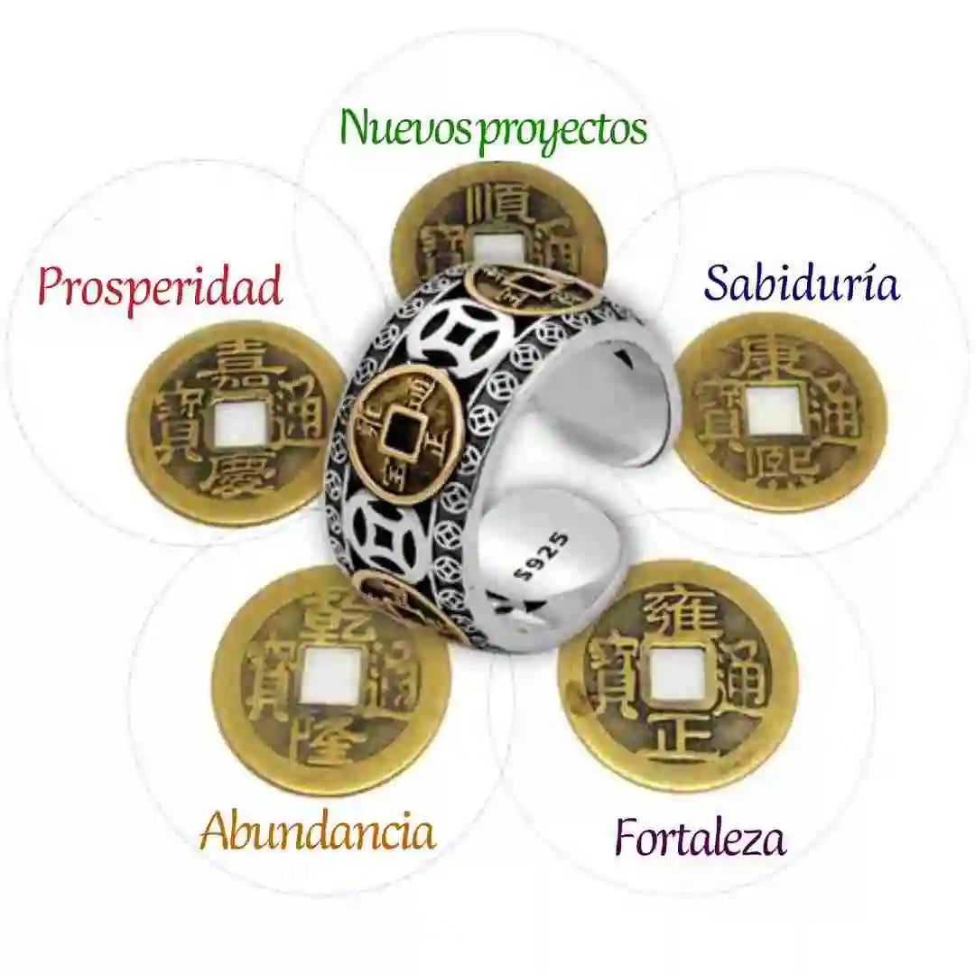 ANILLO DORADO DE LOS 5 EMPERADORES