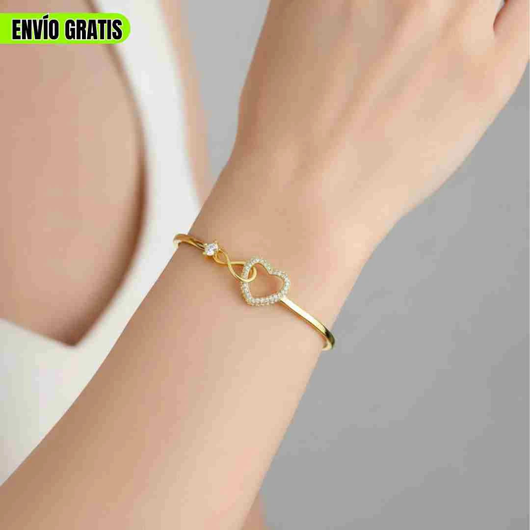 PULSERA CORAZON INFINITO 💖