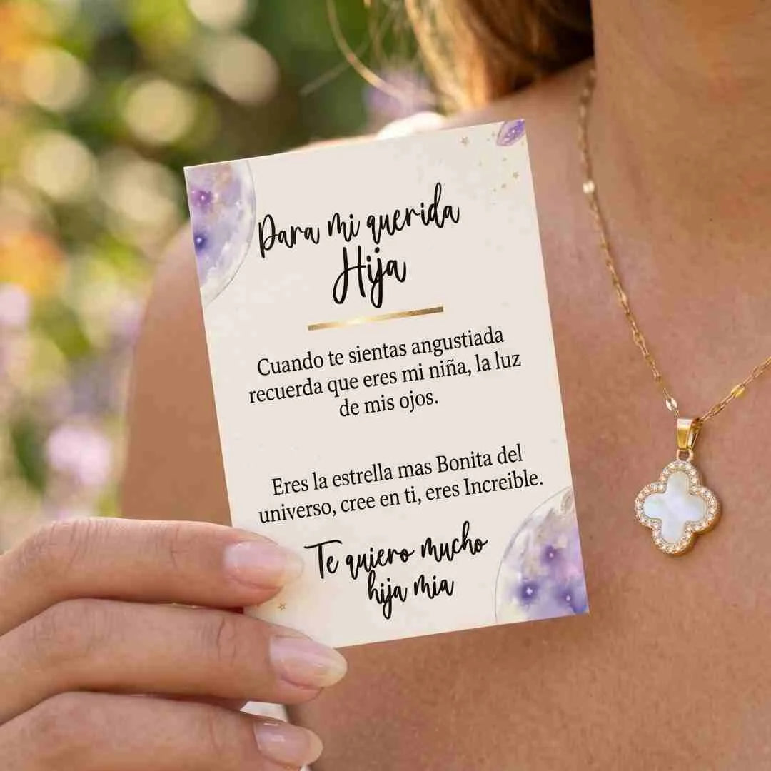 COLLAR TRÉBOL ☘️+ ENVÍO GRATIS