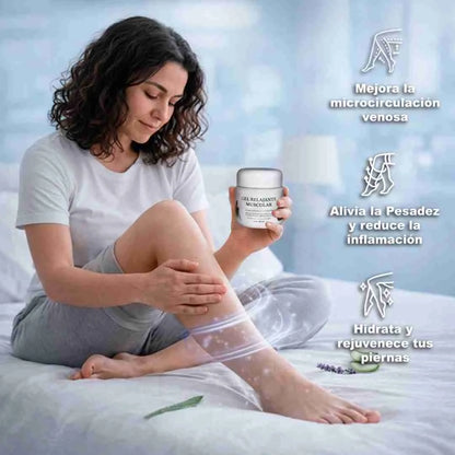 GEL RELAJANTE MUSCULAR| Piernas Fatigadas, Inflamación y Mala Circulación