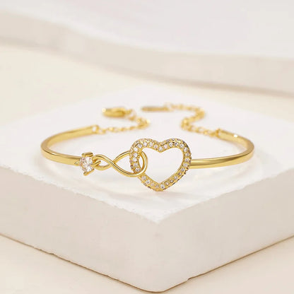 PULSERA CORAZON INFINITO