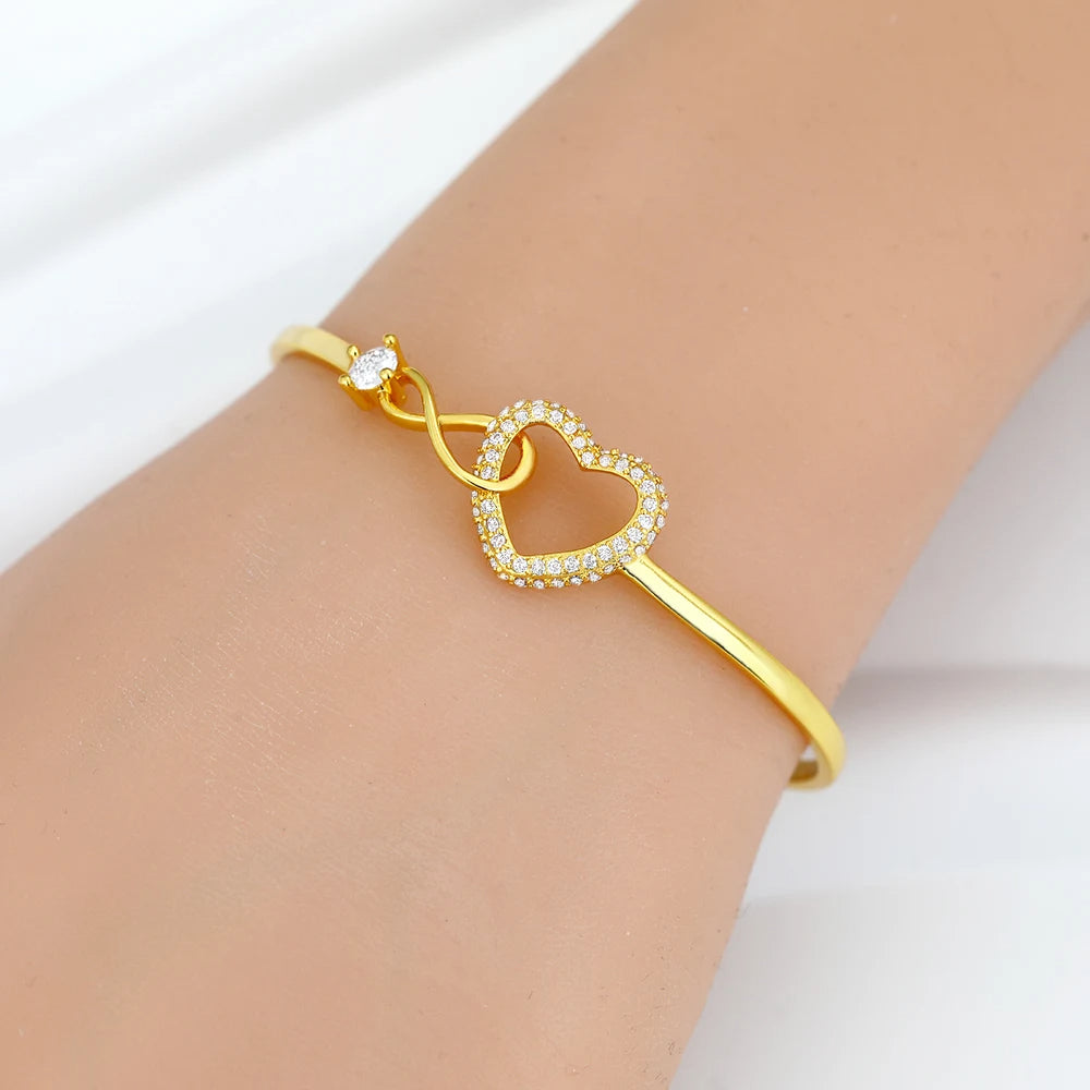 PULSERA CORAZON INFINITO