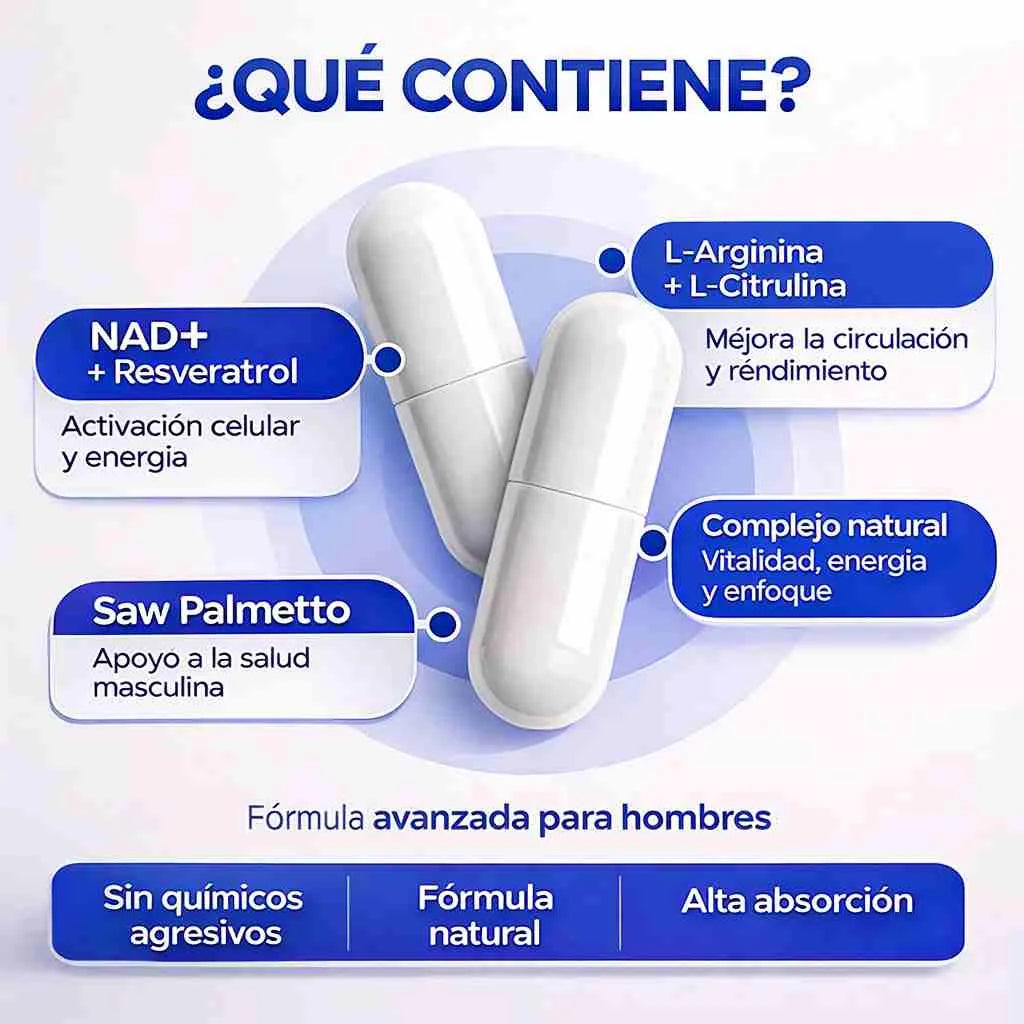 SELERB NAD + RECUPERA TU RENDIMIENTO FÍSICO Y SEXUAL DESDE EL 1 DÍA